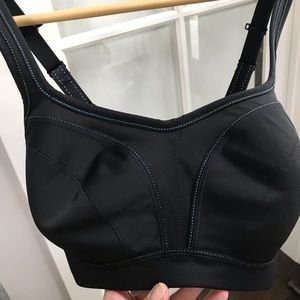 Chantelle sports bra, black, size 34DD
